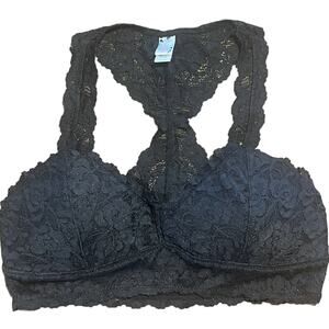 Wishlist Black Lace Bralette Size S Padded Bra